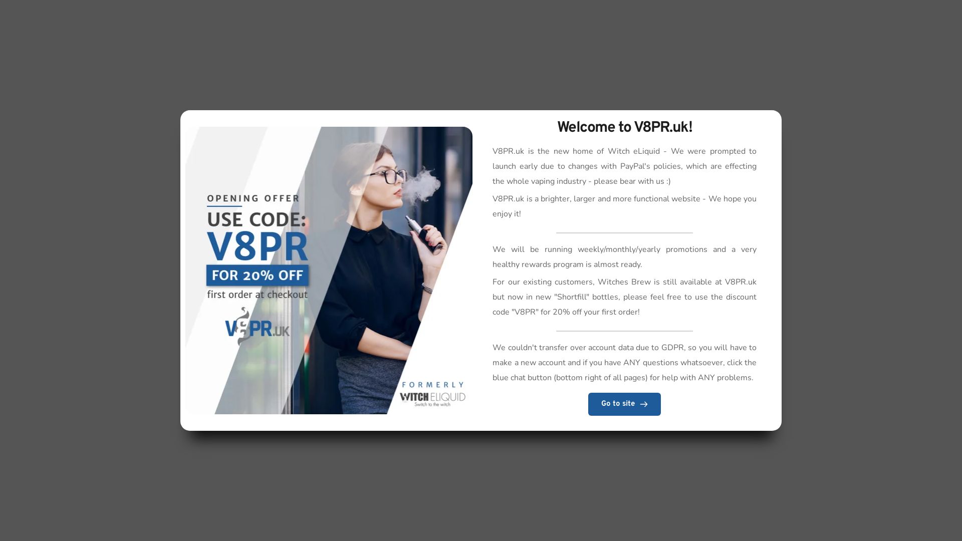 État du site web wickedeliquid.co.uk est   EN LIGNE