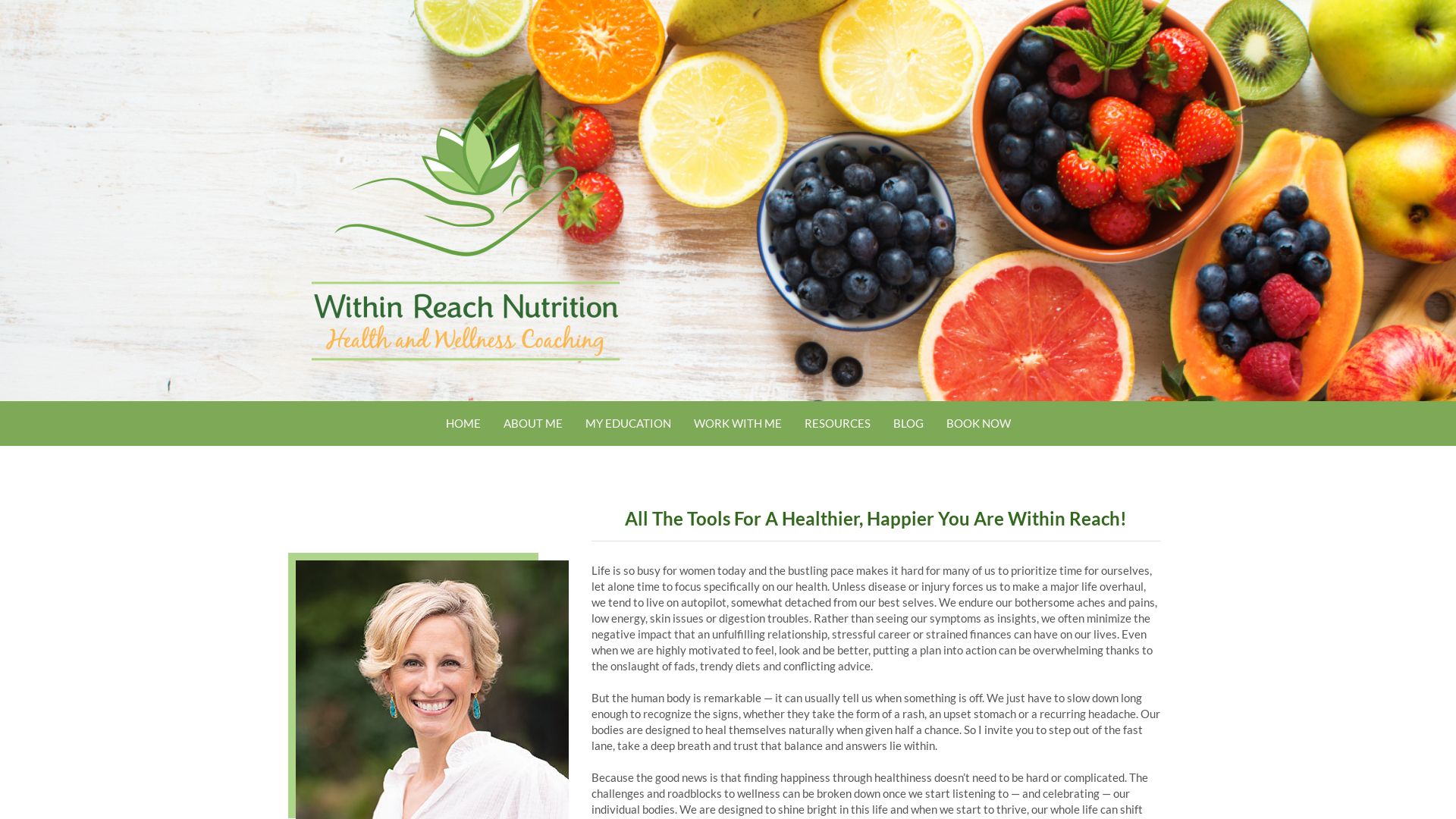 État du site web withinreachnutrition.com est   EN LIGNE