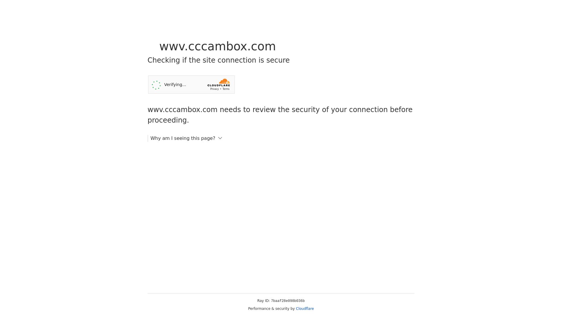 État du site web wwv.cccambox.com est   EN LIGNE