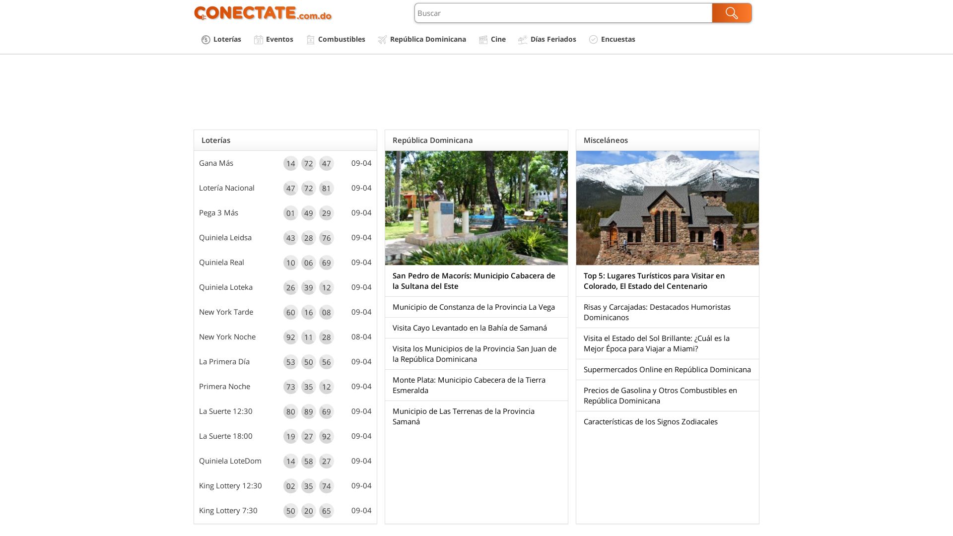 État du site web www.conectate.com.do est   EN LIGNE