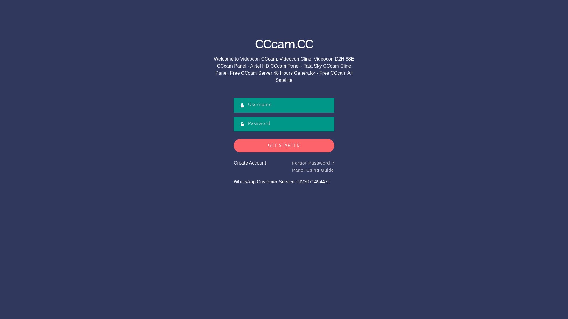 État du site web my.cccam.cc est   EN LIGNE