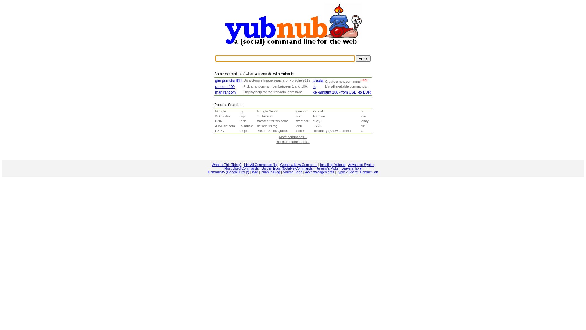 État du site web yubnub.org est   EN LIGNE