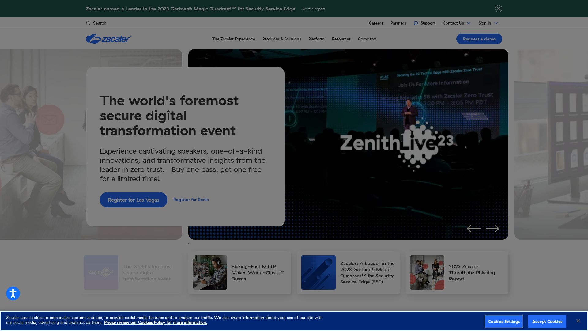 État du site web zscaler.com est   EN LIGNE